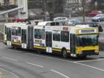 schaffhausen NAW / Hess Trolleybus Nr.117 mit Teilwerbung unterwegs zu der Haltestelle vor dem Bahnhof in Schaffhausen am 01.01.2008
