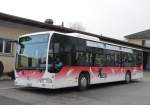 grenchen BGU - Mercedes Bus Nr.14  SO 104010 bei der Haltestelle vor dem Bahnhof von Grenchen S�d am 15.02.2008