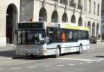 MAN Niederflurbus 1. Generation AAR  - MAN Bus Nr.147 AG  15247 bei der Haltestelle vor der Hauptpost in Aarau am 24.02.2008