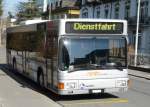 MAN Niederflurbus 1. Generation AAR - MAN Bus Nr.154  AG 18854 Abgestellt mit Anschfit DIENSTFAHRT in Aarau am 24.02.2008
