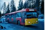 Volvo B10M ex Bernmobil Volvo/R&J Nr. 116 bei Buchard, Leytron als Sikibus in Anz�re im Einsatz am 19. Januar 2008.