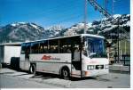 Berner Oberland MAN/G�ppel Nr. 3 des AZS Zweisimmen-Sparenmoos. Das Fahrzeug geh�rte als Nr. 10 der STI Thun; fr�her TSG Blumenstein. 21. Januar 2008 am Bahnhof Zweisimmen.