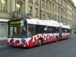 bern Bern Mobil - Erdgas Volvo 7700 Gelenkbus Nr.826 BE 612826 mit Vollwerbung eingeteilt auf der Linie 10 nach Ostermundigen am 18.02.2008