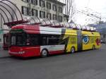 winterthur Solaris Gelenktrolleybus 179 mit teilwerbung eingeteilt auf der Linie 2 W�lflingen im Busbahnhof vor dem Bahnhof 01.01.2008