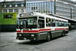 stgallen VBSG St. Gallen Nr. 216/SG 141'216 Saurer/Hess SH 1983; am 4.2.2008 am Bahnhof St. Gallen.