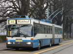 Mercedes Trolleybus Nr.113 bei ...  Hp. Teutschmann 04.03.2008