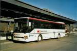 setra-s-300er-serie Ruffiner, Turtmann VS 95'740 Setra 2002; am 17.2.2008 am Bahnhof Leuk.
