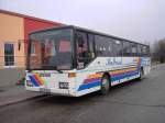 lieberose-halbasch-reisen Eines der �ltesten Halbasch-Fahrzeuge konnte ich am 07.03.2008 im Sch�lerverkehr vor der Schwimmhalle in Guben ablichten.