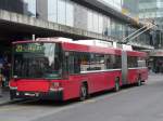 bern Bern Mobil - NAW-Hess Trolleybus Nr. 19 vor dem Hauptbahnhof in Bern eingeteilt auf der Linie 20 Wyler am 03.01.2008