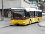 Postauto Postauto - Man Regiobus VD 510239 vor dem Bahnhof von Yverdon les Bains unterwegs nach Orbe am 19.01.2008