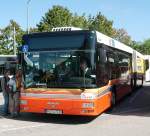 man-midibus-niederflur Gelenkbus auf der Ausstellung in F�rth.