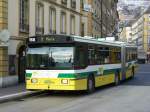 neuchatel TN - FBW/Hess Trolleybus Nr.168 vor der Haltestelle Place Pury am 03.01.2008