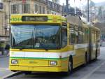 NAW Trolleybus TN - NAW / Hess Trolleybus Nr.104 bei der Haltestelle Place Pury am 03.01.2008
