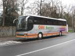 Setra S 300er Serie 'Ruhestation' neben dem ZOB Stuttgart.