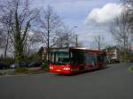 neoplan-n-44-serie-centroliner Linie 323 Ausfahrt in Wanne Eickel Hbf.,Werbetr�ger der Herner Sparkasse.(15.03.2008)