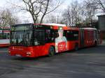 MAN Niederflurbus 2. Generation MAN Lions City , Linie 362 nach Herne Bf.,Werbetr�ger der Sparkasse Herne,Pause in Wanne Eickel Hbf.(15.03.2008) 