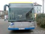 leipzig 26.02.2008, Wagen 327, als Linie 60, End- / Wendestelle 'Lindenau, Bushof'