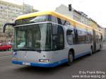 leipzig 28.02.2008, Wagen 342, als Linie 73, Wendestelle 'Kurt-Schumacher-Str.'