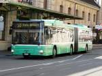 basler-verkehrsbetriebe-bvb BVB - MAN Gelenkbus  Nr.777 BS 3277 eingeteilt auf der Linie 50 Euro Ariport bei der Haltestelle vor den SBB/SNCF Bahnhof in Basel am 15.03.2008