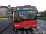 leipzig 19.03.2008, Wagen 83, als Linie 90E, hier: End-Haltestelle der 90E, 'M�ckern, Slevogtstra�e'