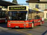 Autoverkehr Spiez-Krattigen-Aeschi AG ASKA - MAN Regiobus Nr.2  BE 28783 eingeteilt auf der Linie 62 nach Hondrich Post am warten auf dem Bahnhofplatz in Spiez am 20.09.2007