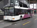 man-niederflurbus-2-generation-vorserie RBS - MAN Regiobus Nr.7  BE 535307 bei der Haltestelle vor dem Bahnhof in Zollikofen eingeteilt auf der Linie 36 nach M�nchenbuchsee - H�slimoos am 09.12.2007