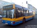 leipzig 24.02.2008, Wagen 181, als Linie 73E, Wendestelle 'Kurt-Schumacher-Stra�e' am Bahnhof Westseite