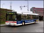 MAN Niederflurbus 2. Generation Bus 159 (MAN mit Erdgasantrieb) der Dessauer Verkehrsbetriebe am Busbahnhof Dessau, 22.01.07.