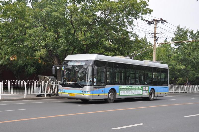 Trolleybus am 15. Juli 2009 in Peking.
