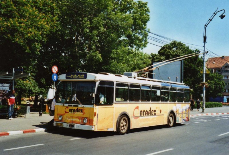 Tursib, Sibiu Nr. 241/SB-0095 FBW/Hess Trolleybus (ex TL Lausanne Nr. 715) am 27. Mai 2009 Sibiu, Parcul Theretulu