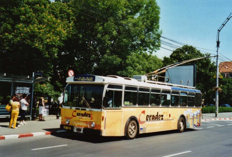 Tursib, Sibiu Nr. 243/SB-0096 FBW/Hess Trolleybus (ex TL Lausanne) am 27. Mai 2009 Sibiu, Parcul Theretulu