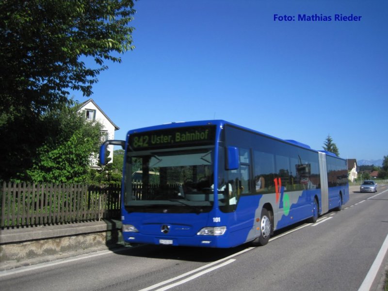VZO Citaro auf der Linie 842 richtung Uster BhF am