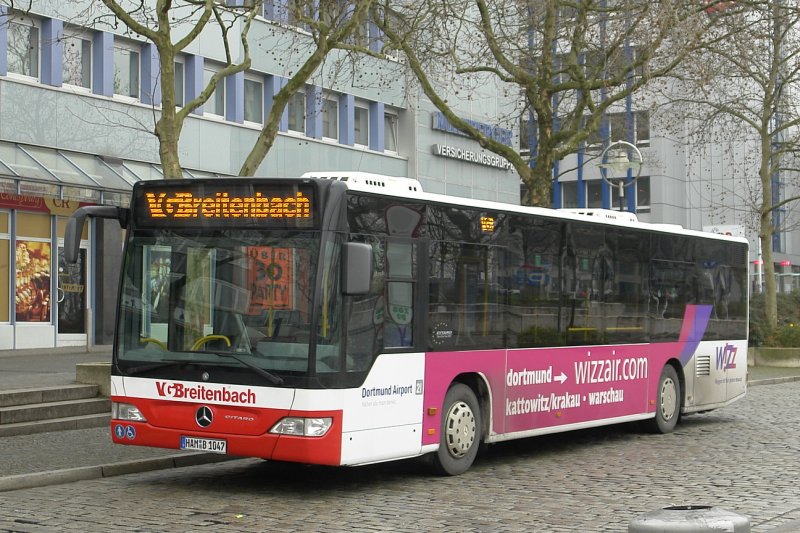 VG Breitenbach  HAM B 1047 am HBF Dortmund.
Werbung: www.Wizzair.Com
