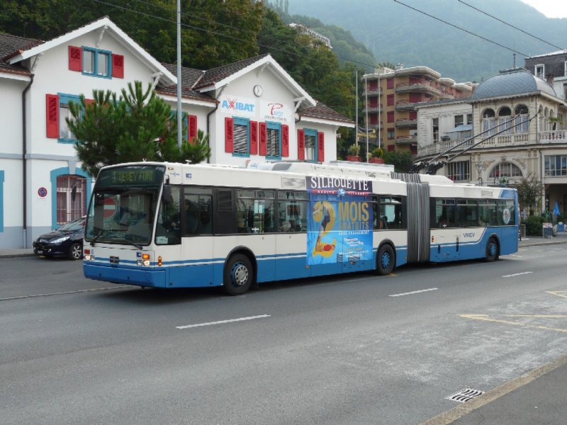 VMCV - VanHool Trolleybus Nr.6 unterwegs in Territet am 24.09.2008