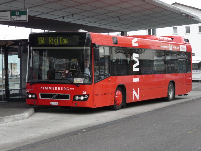 Zimmerberg Bus - Volvo 7700 Bus Nr.25  ZH 479940 unterwegs auf der Linie 134 in Horgen am 29.11.2008