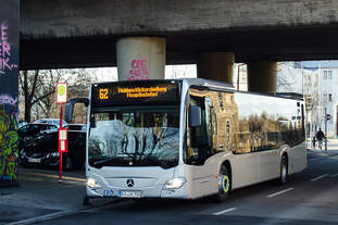 Eines der neusten Fahrzeuge der VBK Verkehrsbetriebe Karlsruhe GmbH ist dieser Citaro2 mit der Wagennummer 780, der die Euro VI Abgasanorm erfüllt.