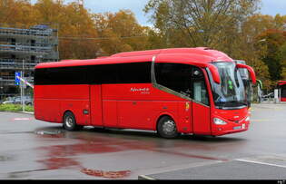 Reisecar Scania Irizar 1.6 unterwegs in der Stadt Zrich am 26.10.2025