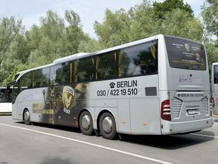 Mercedes Tourismo von Wrlitz Tourist aus Deutschland in Plau am See am 22.05.2024