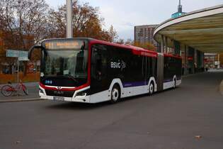 BSVG MAN Lions City Wagen 2114 am 13.11.25 in Braunschweig Hauptbahnhof