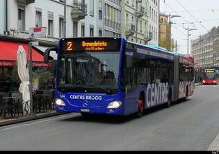 VB Biel - Mercedes Citaro  Nr.164  BE  821164 unterwegs auf der Linie 2 in der Stadt Biel am 04.11.2025