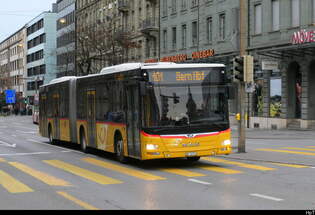 Postauto - MAN Lion`s City  BE  32717 unterwegs auf der Linie 101 in Bern am 14.11.2025