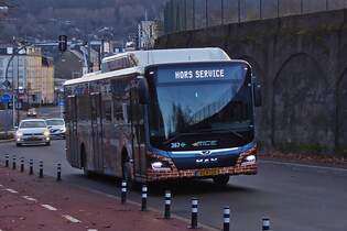 VS 8725, MAN Lions City vom Tice, in den Straen von Esch Alzette unterwegs zur Abstellung.