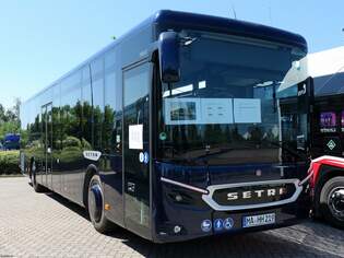 Setra 515 LE Vorfhrwagen zu Gast bei der VVR in Stralsund am 01.06.2024