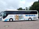 MAN Lion's Coach von Kohl aus Deutschland im Stadthafen Sassnitz am 23.08.2016