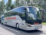 Setra 516 HD von Buck's Reisen aus Deutschland mit Anh�nger in Plau am See am 11.07.2024