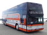 Van Hool T917 von Janssen Reisen aus Deutschland im Stadthafen Sassnitz am 26.03.2016
