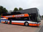 Van Hool TX27 von Janssen Reisen aus Deutschland im Stadthafen Sassnitz im Jahr 2016