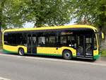 Mercedes eCitaro der Verkehrsgesellschaft Ludwigslust-Parchim mbH in Krakow am See am 29.04.2024