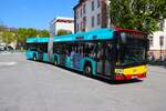 HSB Solaris Urbino 18 Wagen 87 am 14.04.26 in Hanau Freiheitsplatz