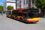 HSB Solaris Urbino 18 Wagen 70 am 14.04.26 in Hanau Freiheitsplatz
